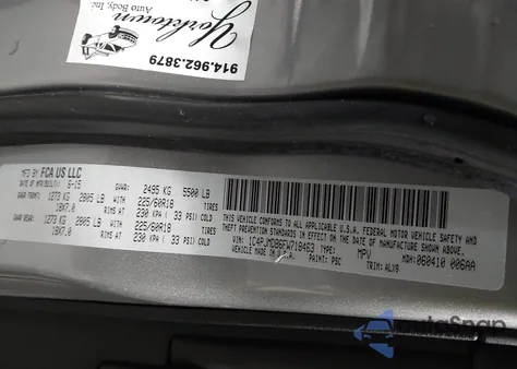 2015 Jeep Cherokee Limited из США, поврежденный, VIN 1C4PJMDB6FW718463